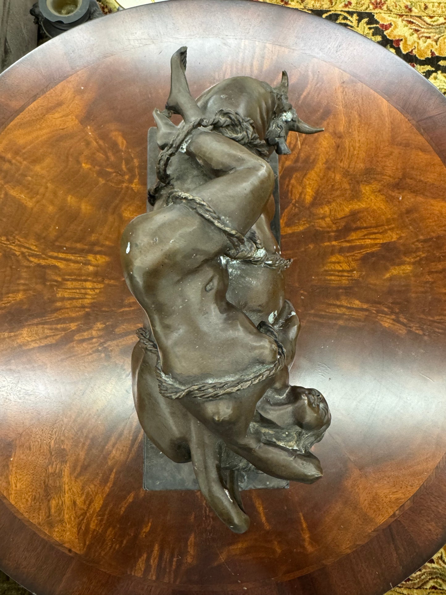 Large Bronze Sculpture of Europa and the Bull