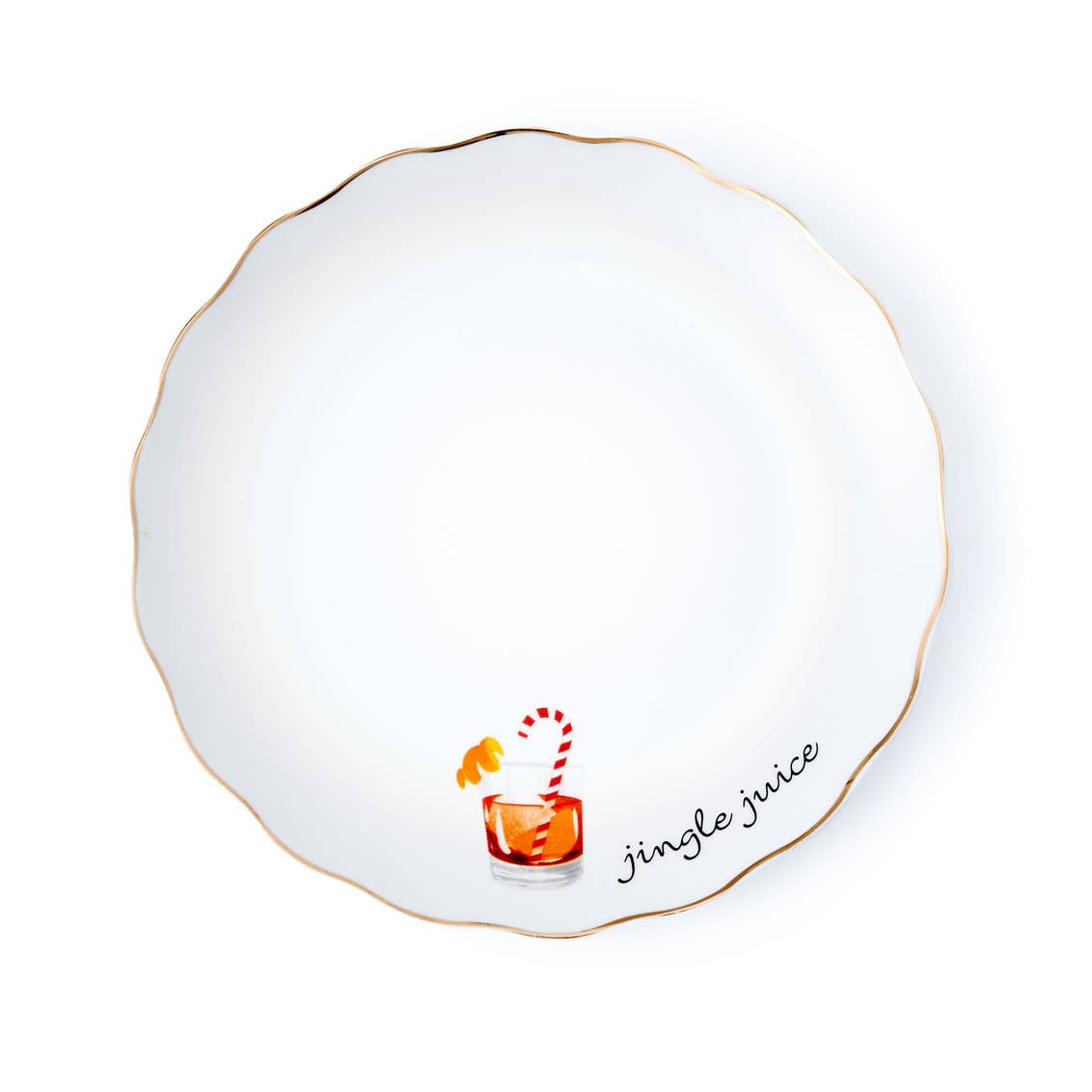Set of Six Holidays Cheers Appetizer Plates