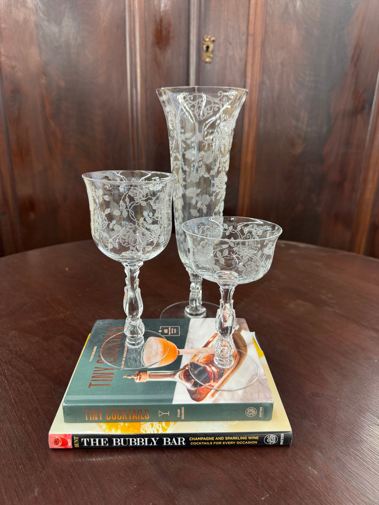 Beautiful etched glasses