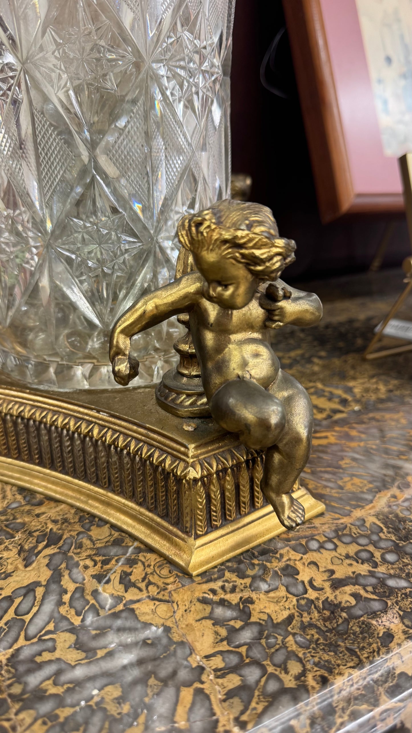 Exceptional Cut Crystal Vase