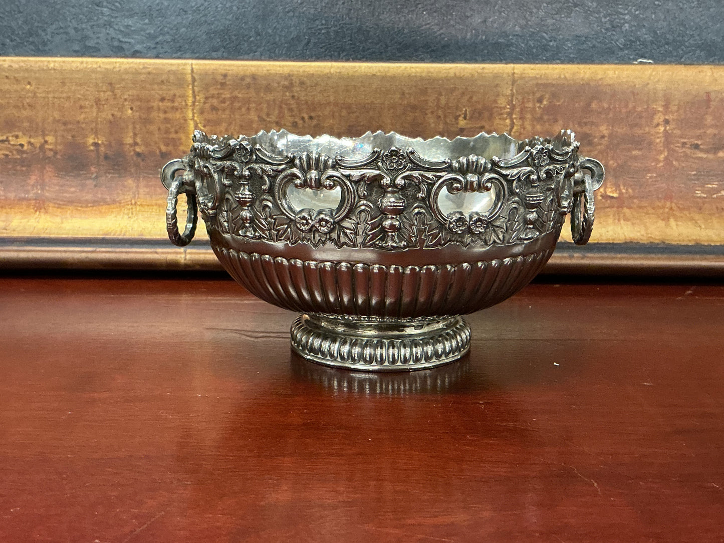 Vintage F.B. Rogers Silverplate Pedestal Bowl