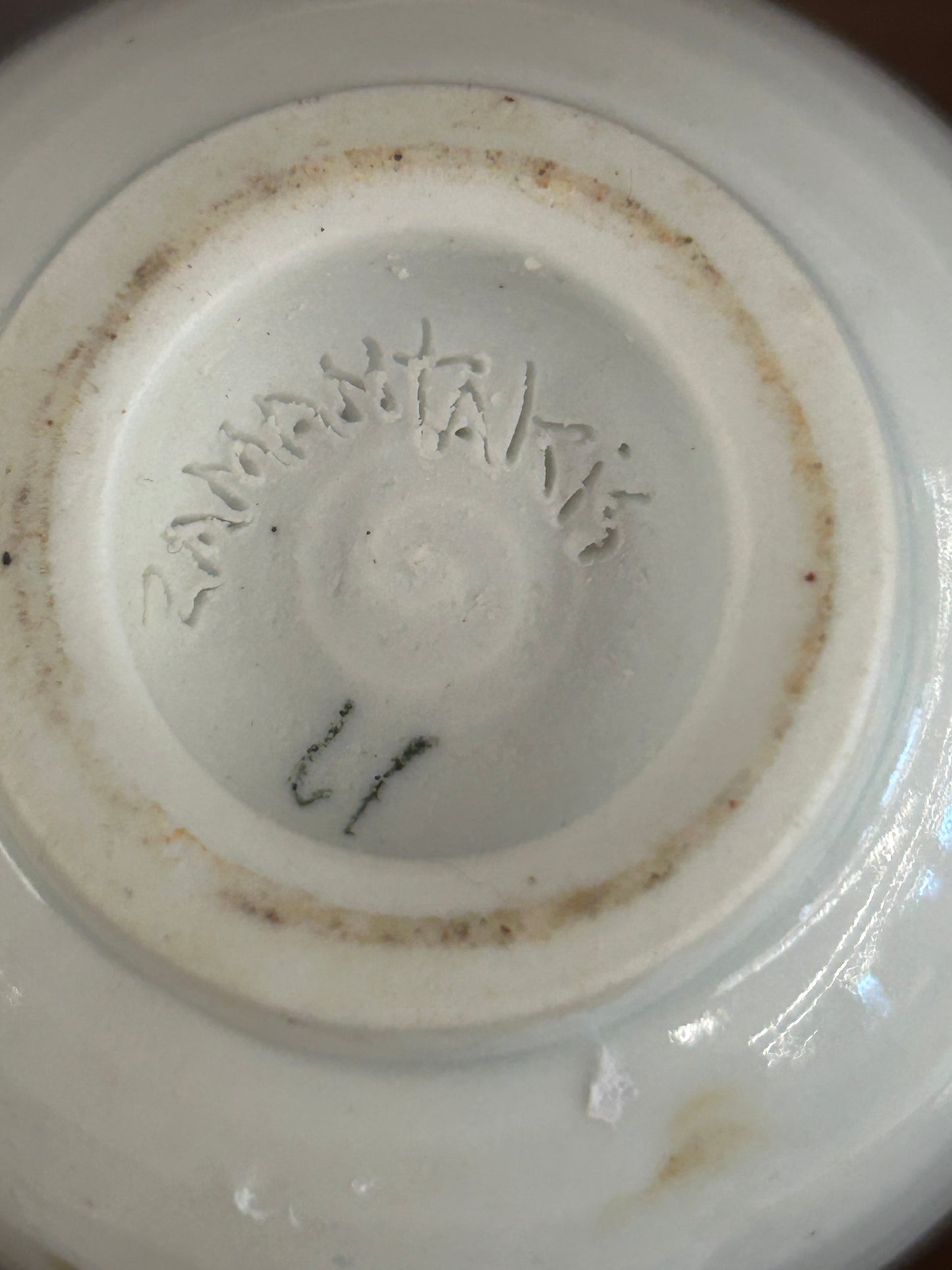 Hand-thrown Zammantakis studio pottery vase