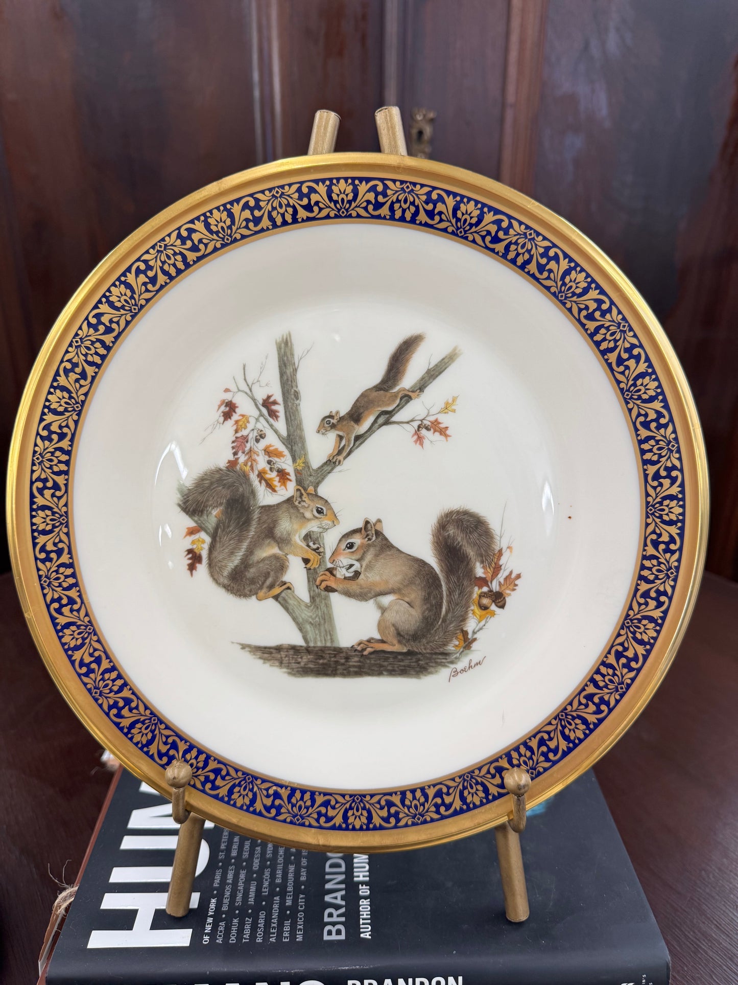 Vintage Lenox Woodland Wildlife platea (sold individually)