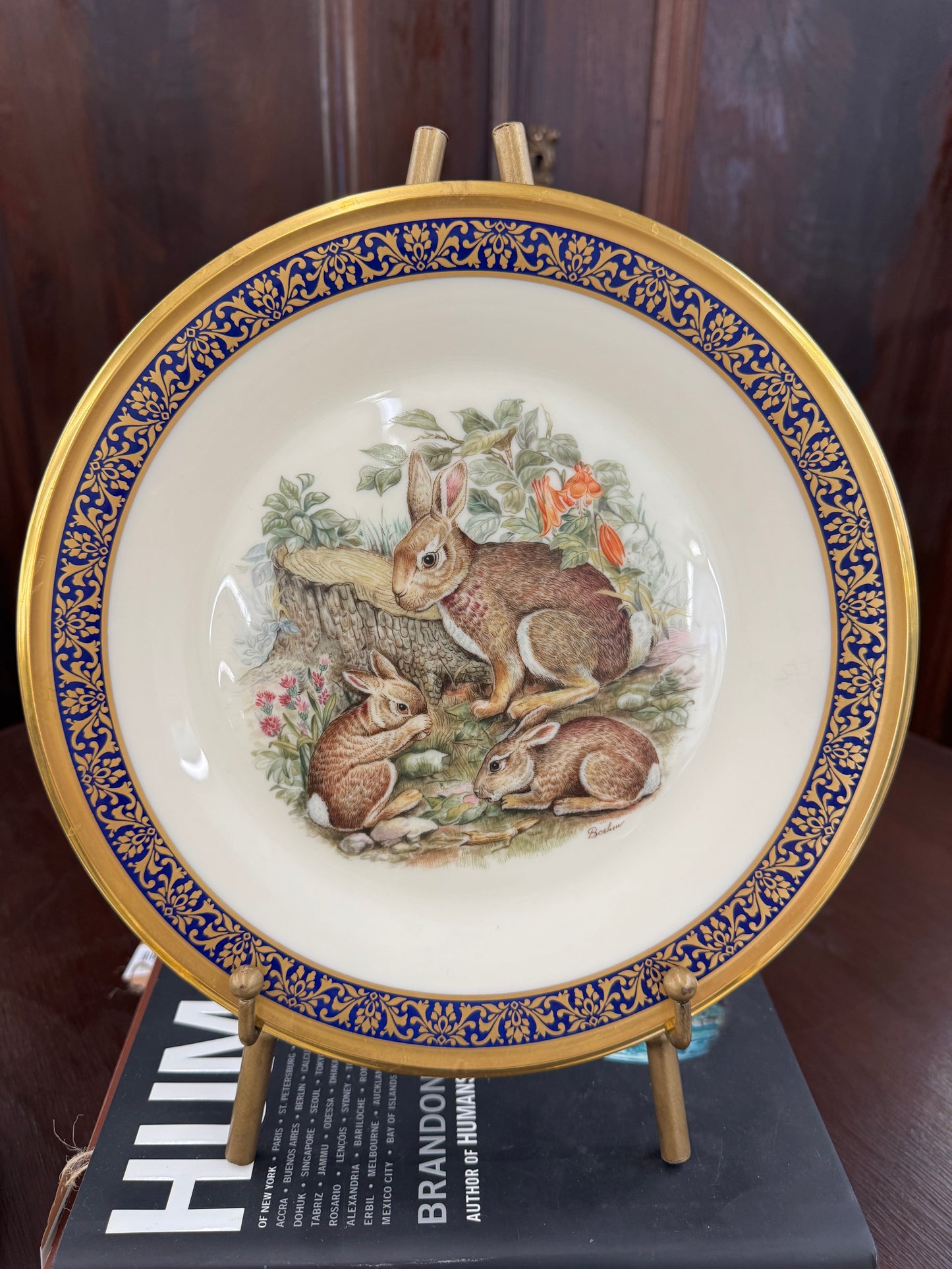 Vintage Lenox Woodland Wildlife platea (sold individually)