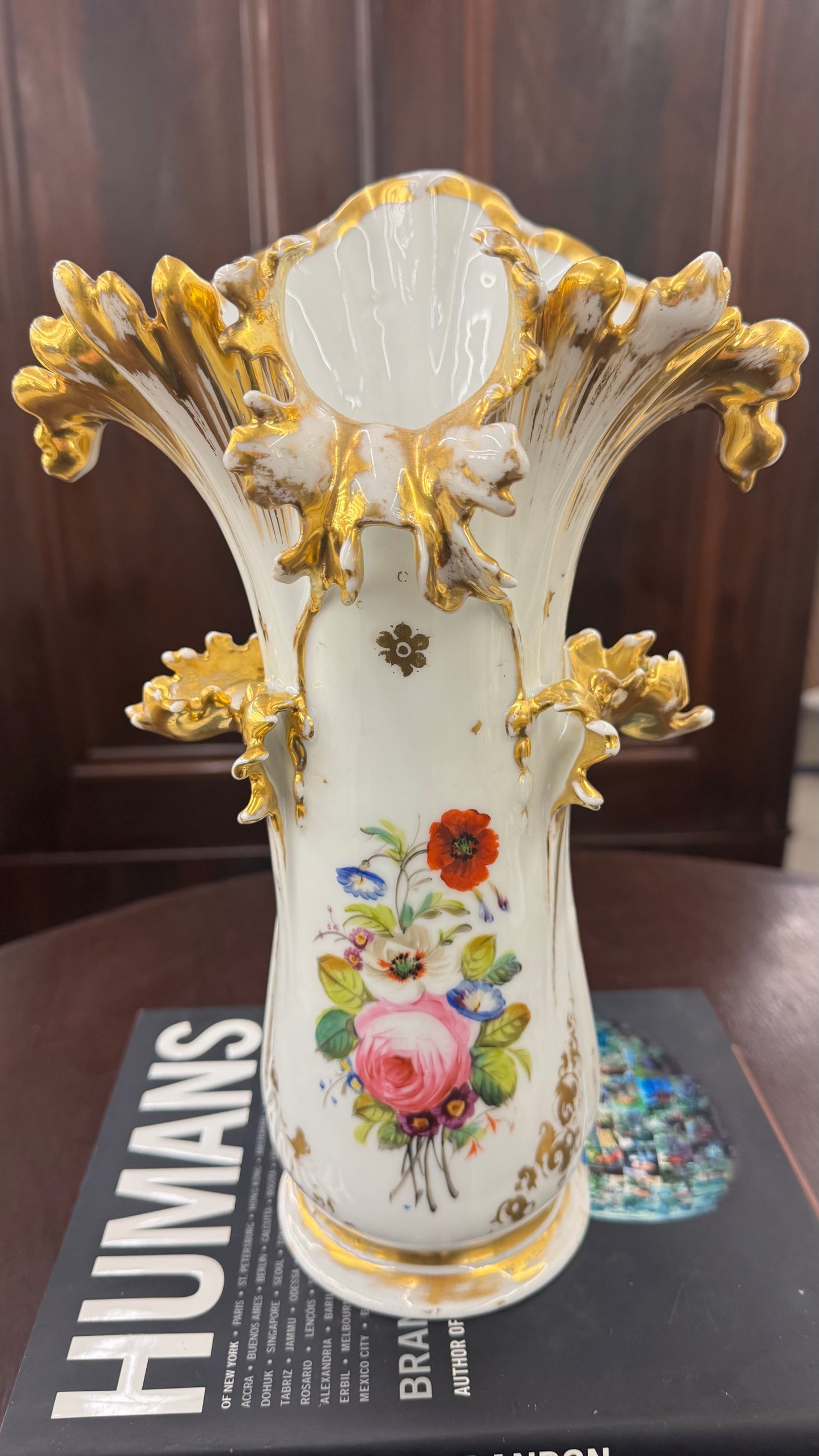 Hand painted Antique porcelain vase