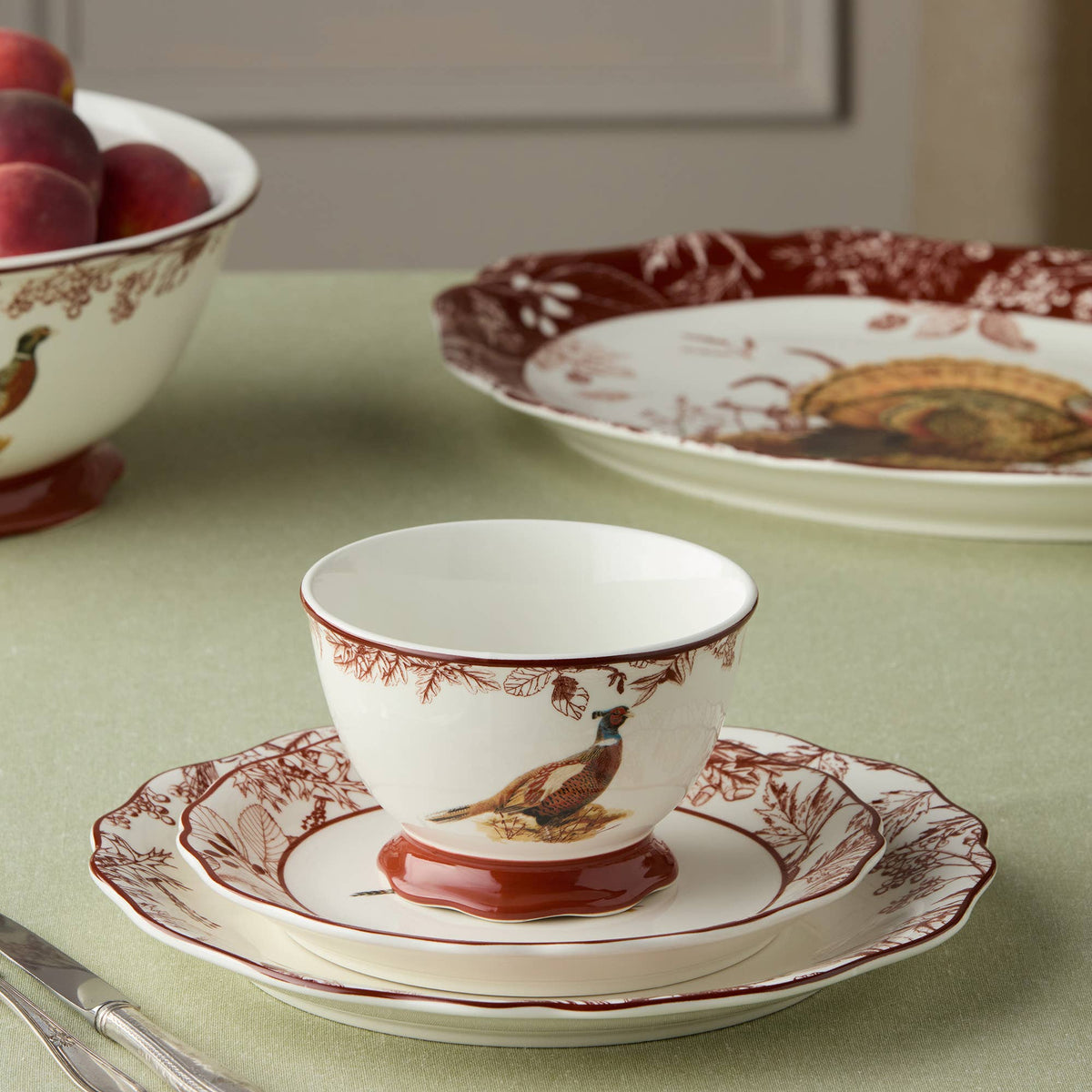 Pheasant Grove Ice Cream Bowl 5.25" x 3" 4 asst