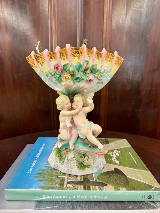 Spectacular antique figural porcelain centerpiece
