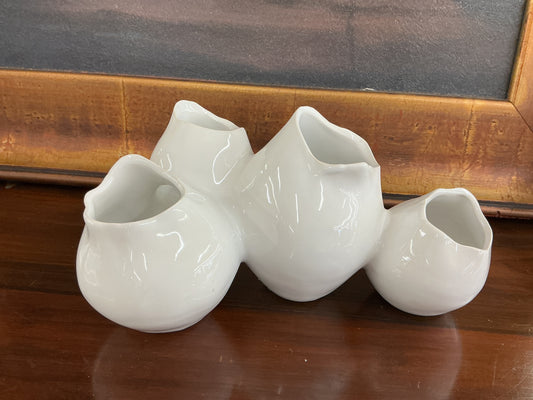 Joss & Main White Ceramic Barancle Sculpture