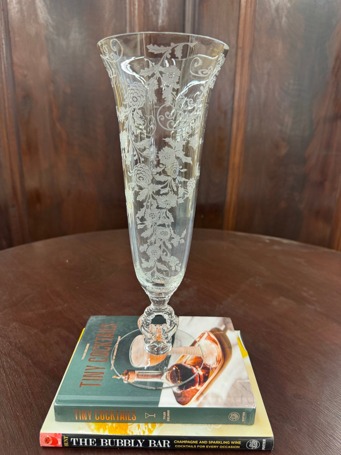 Beautiful etched glasses