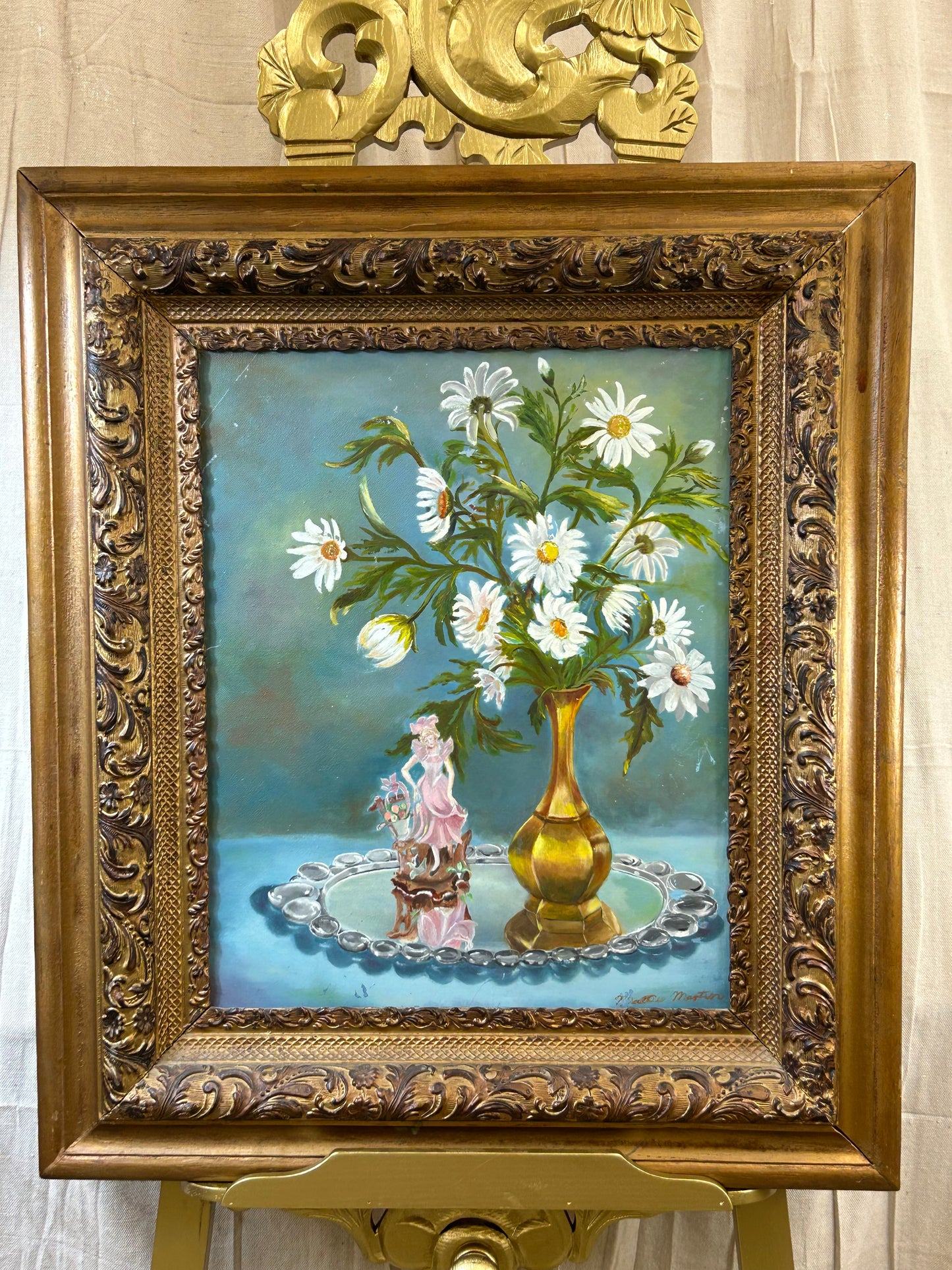 “ Still Life of Daisies” Oil Painting