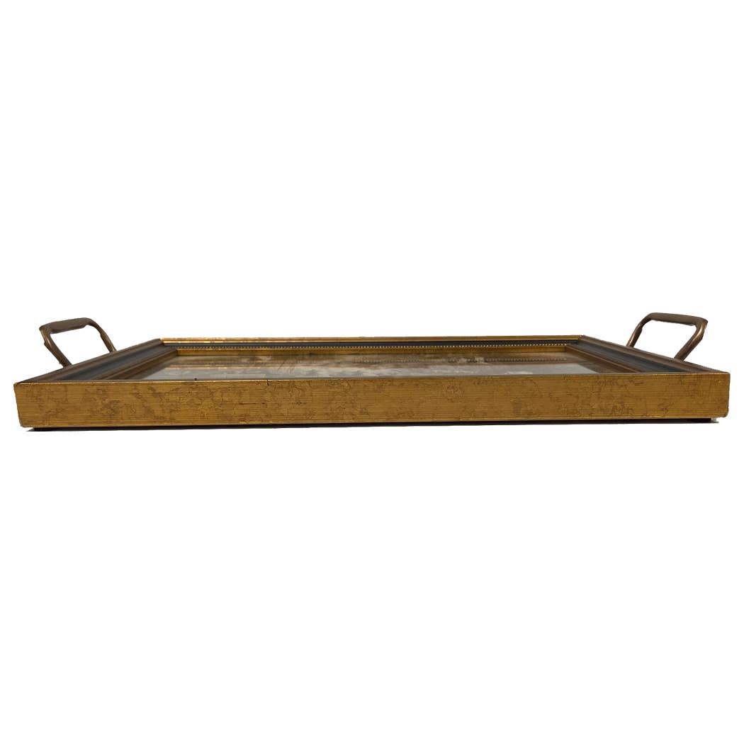 Hunters at the Inn Decorative Tray with Brass Handles