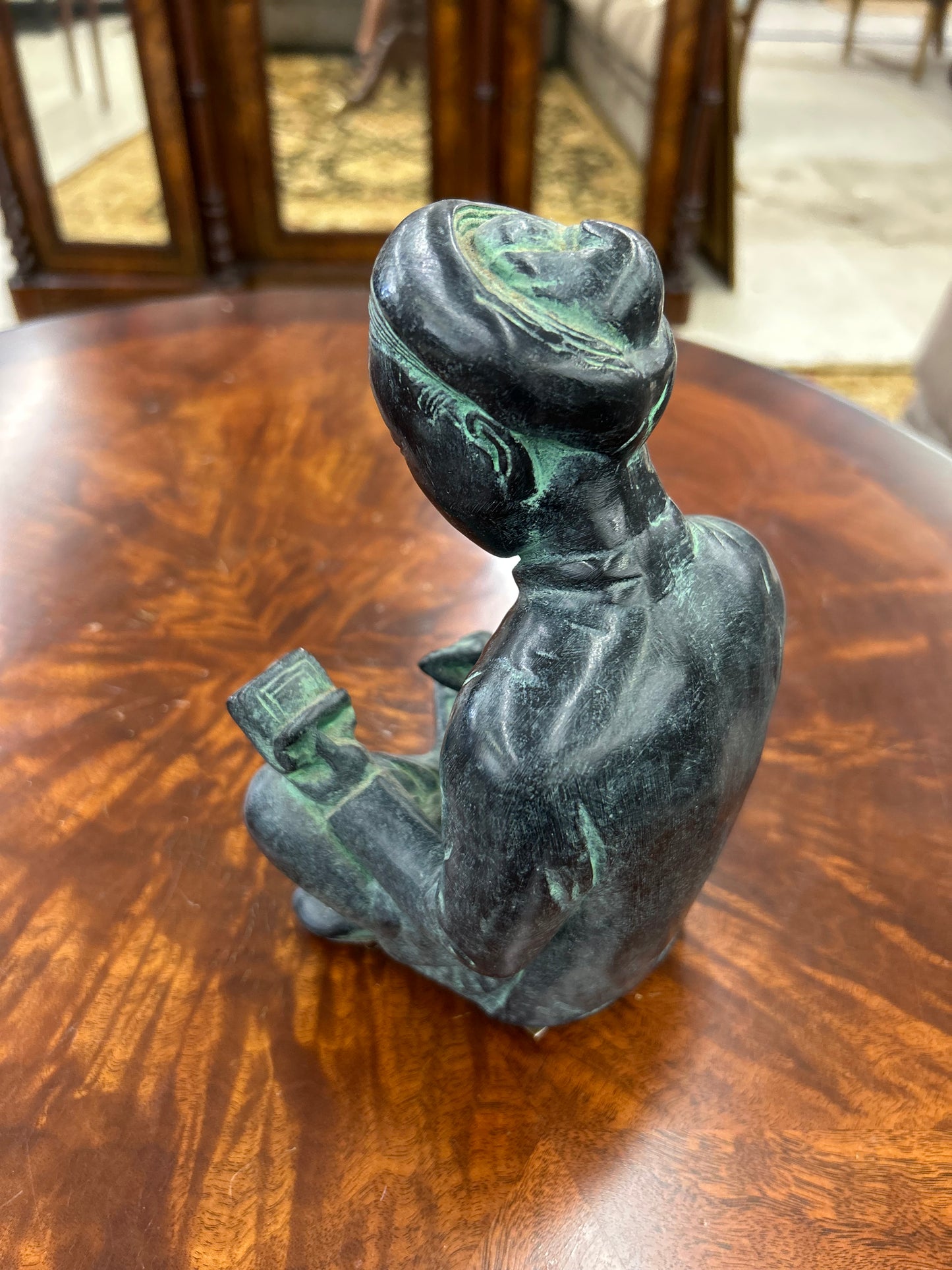 Vintage Austin Productions Seated Scholar Sculpture – 1961