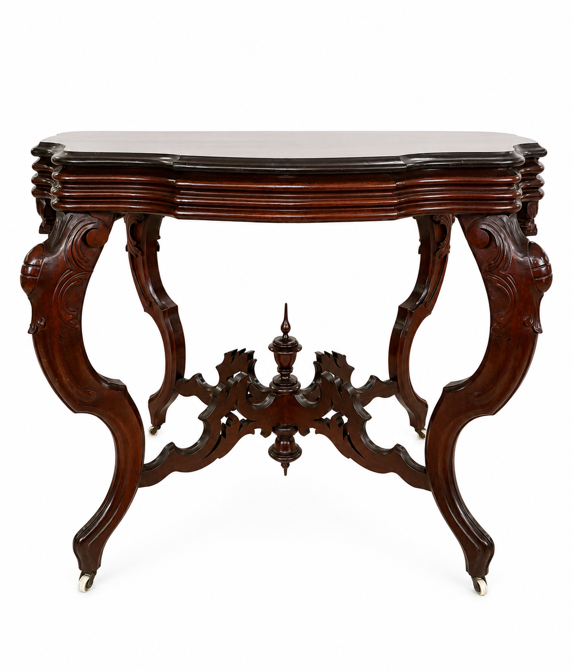 Black marble top table