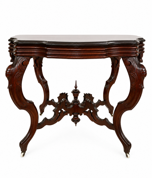 Black marble top table