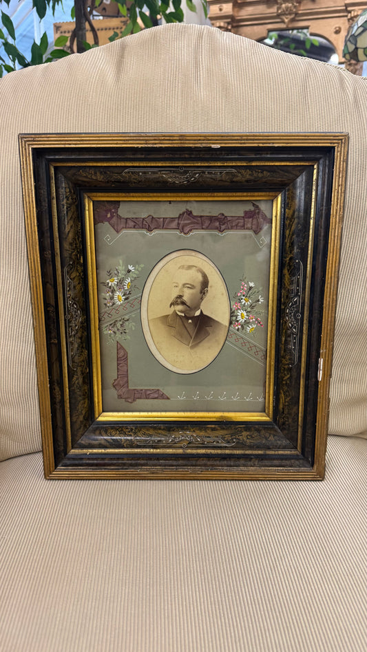 Antique Victorian Framed Portrait Photograph