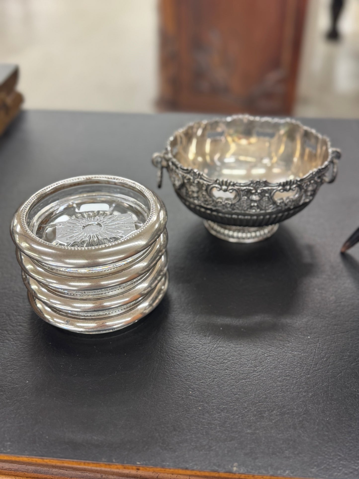 Vintage F.B. Rogers Silverplate Pedestal Bowl