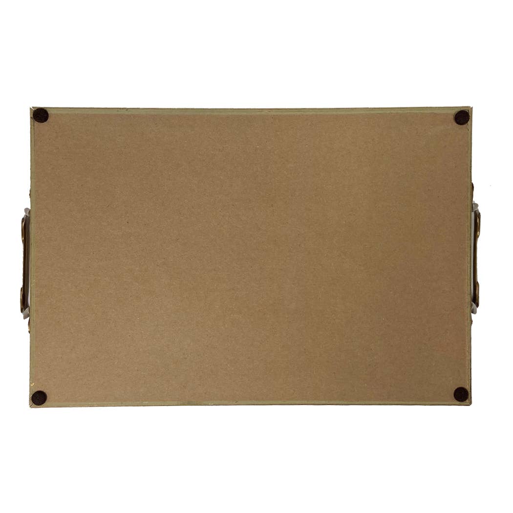 Hunters at the Inn Decorative Tray with Brass Handles