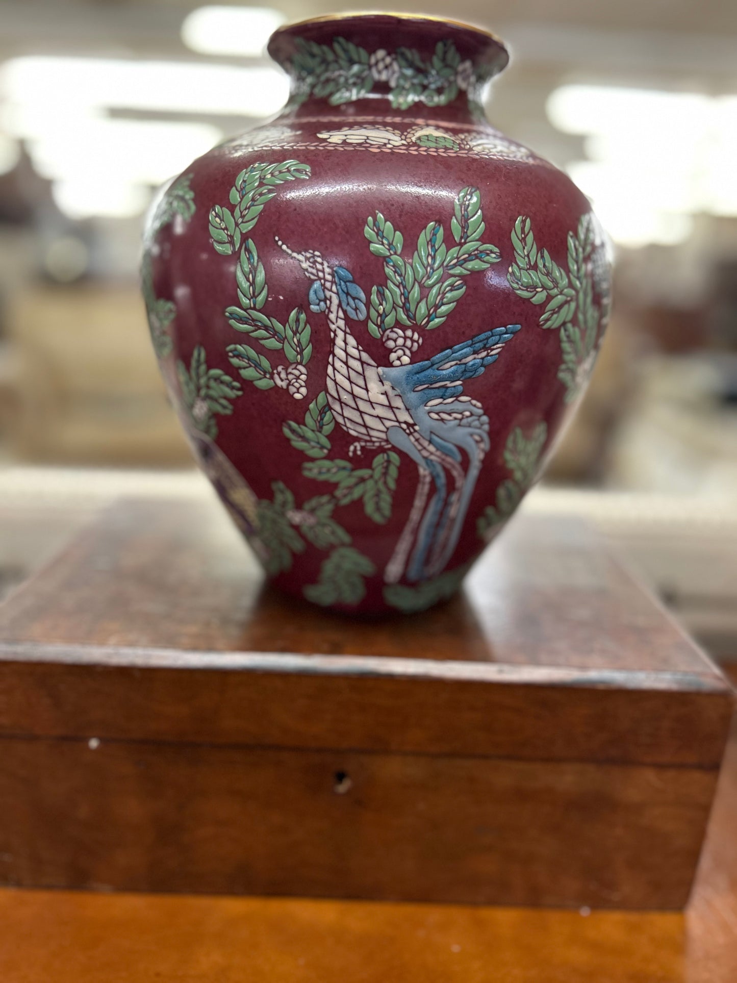 Andrea by Sadek Chinoiserie Style Vase