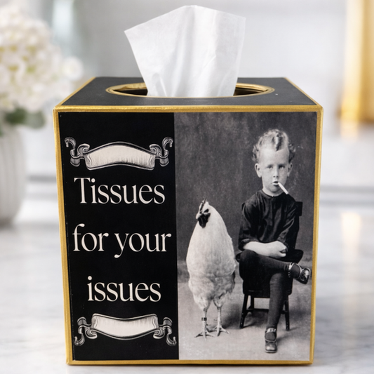 Kleenex Box, decoupage designs, home decor, handmade