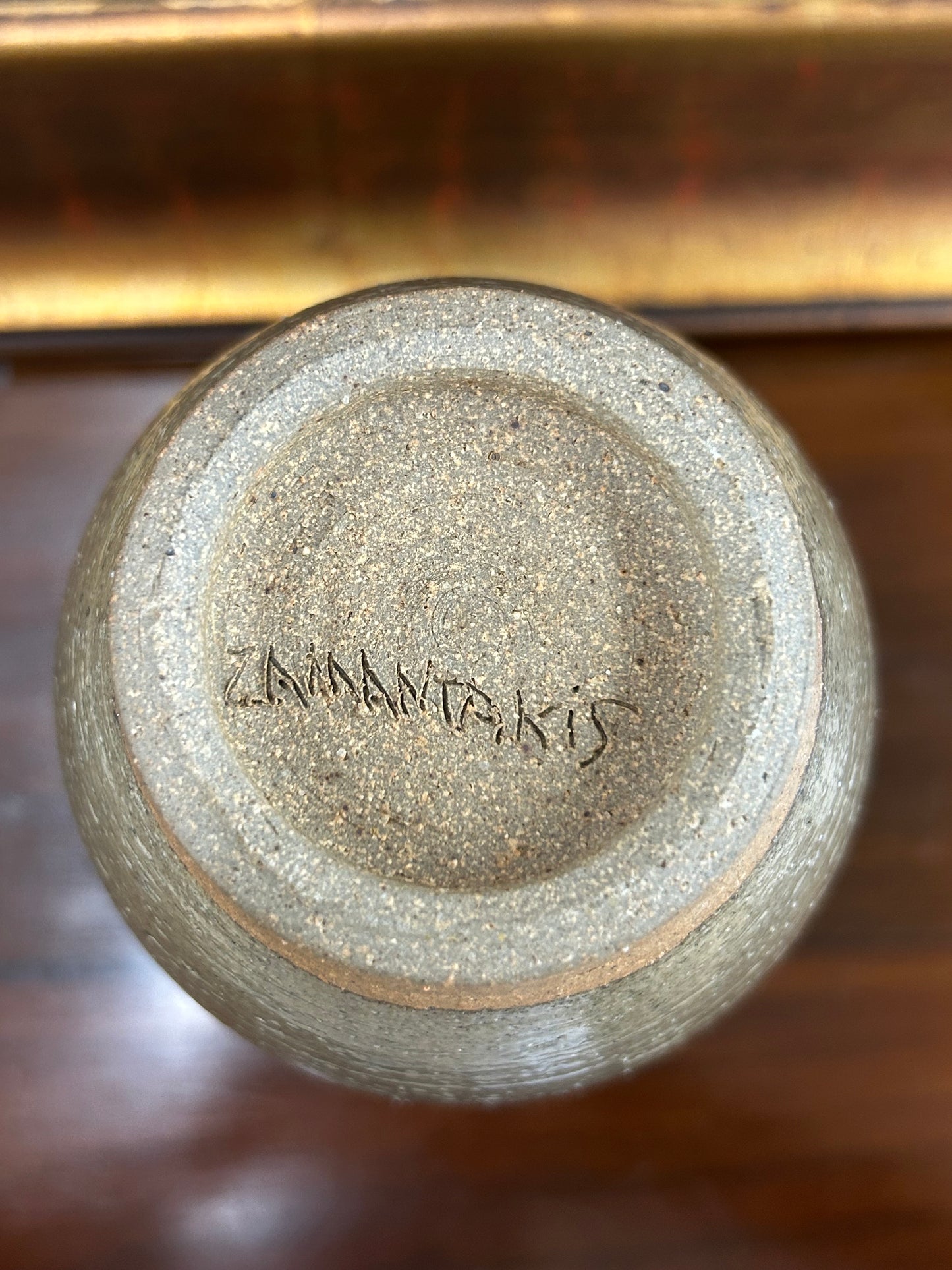 Hand-thrown Zammantakis studio pottery vase