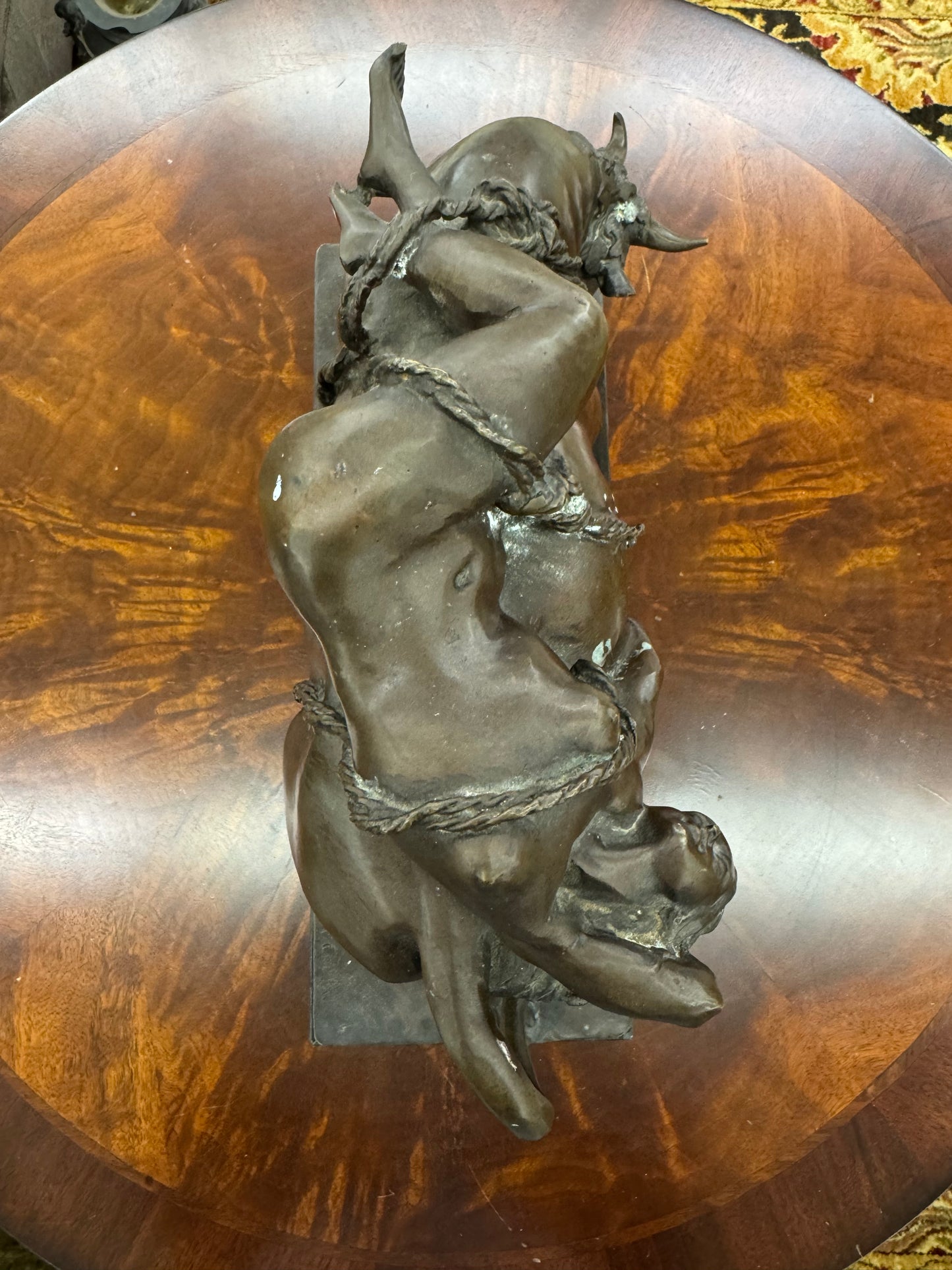 Large Bronze Sculpture of Europa and the Bull