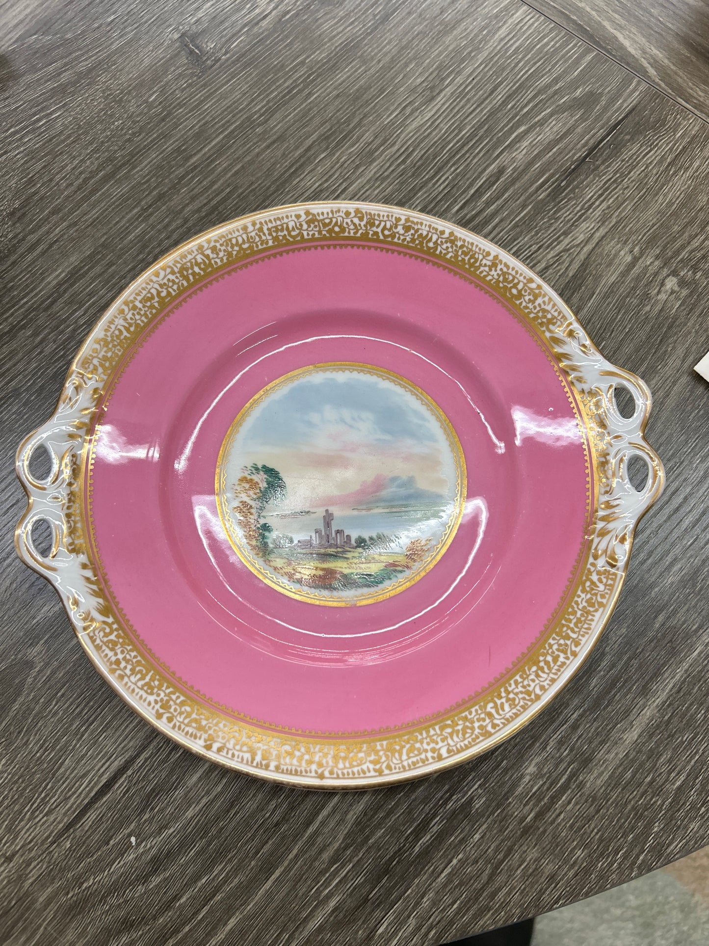 Victorian Topographical Dessert Plate