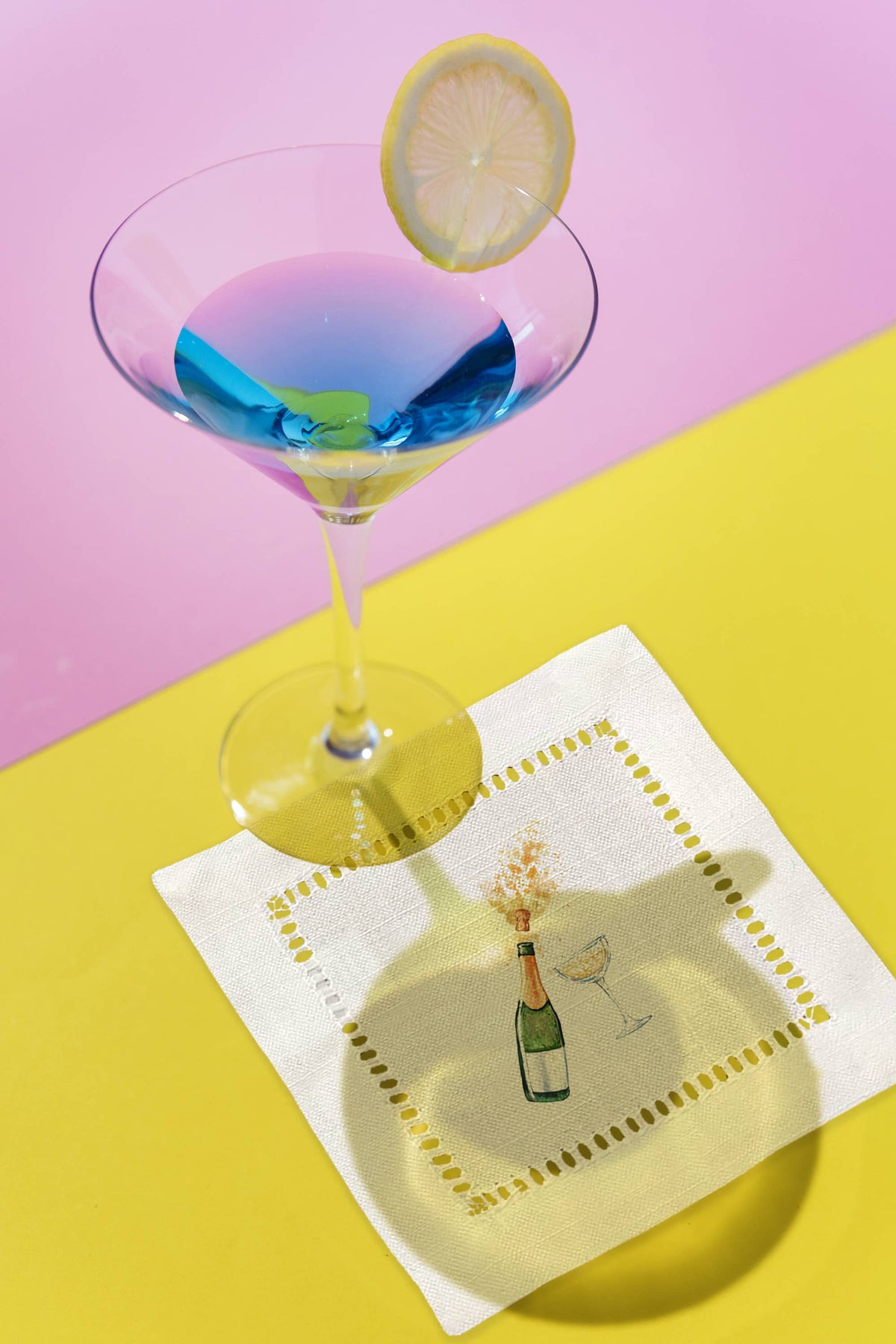 Hemstitch Napkins - New Year's Eve