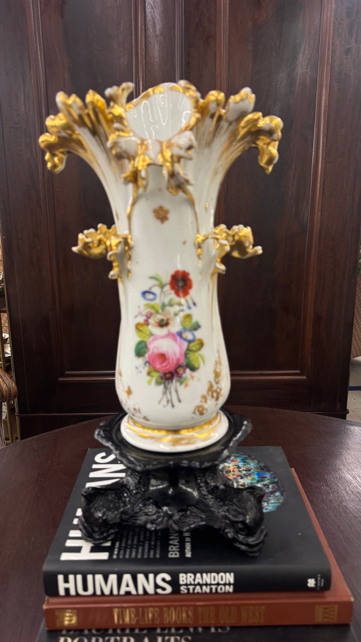Hand painted Antique porcelain vase