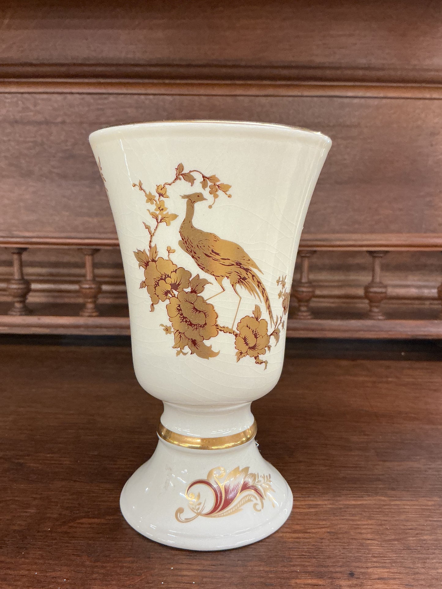 Royal Worcester “Palissy” Bird Motif Vase (England)