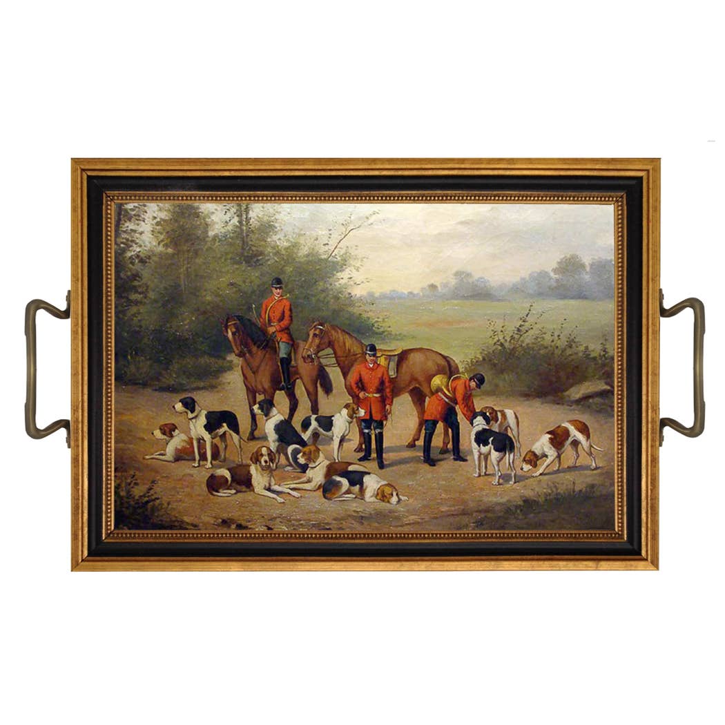 Ready for the Hunt Tray with Brass Handles