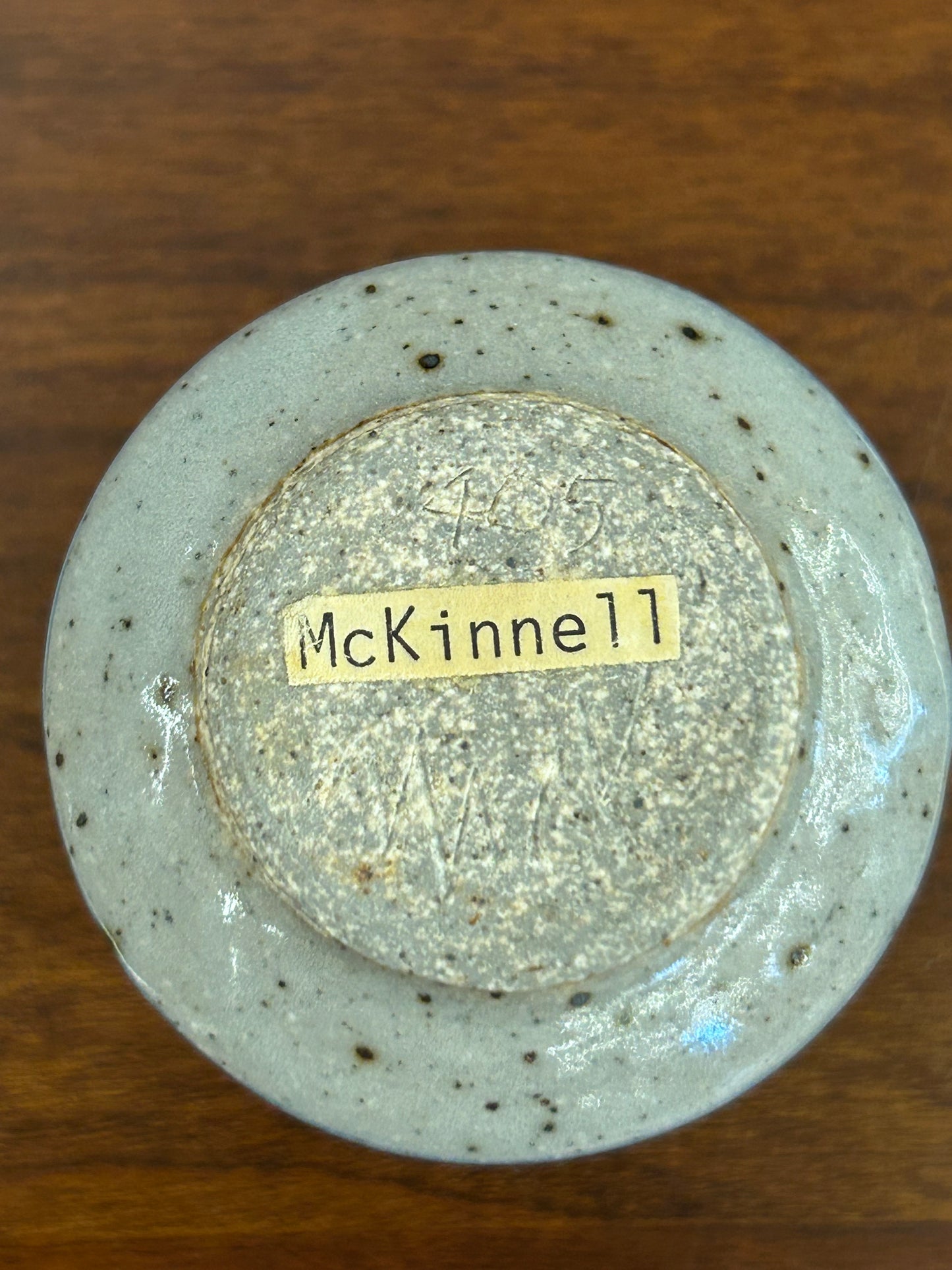 Signed McKinnell Mini Studio Pottery Vessel