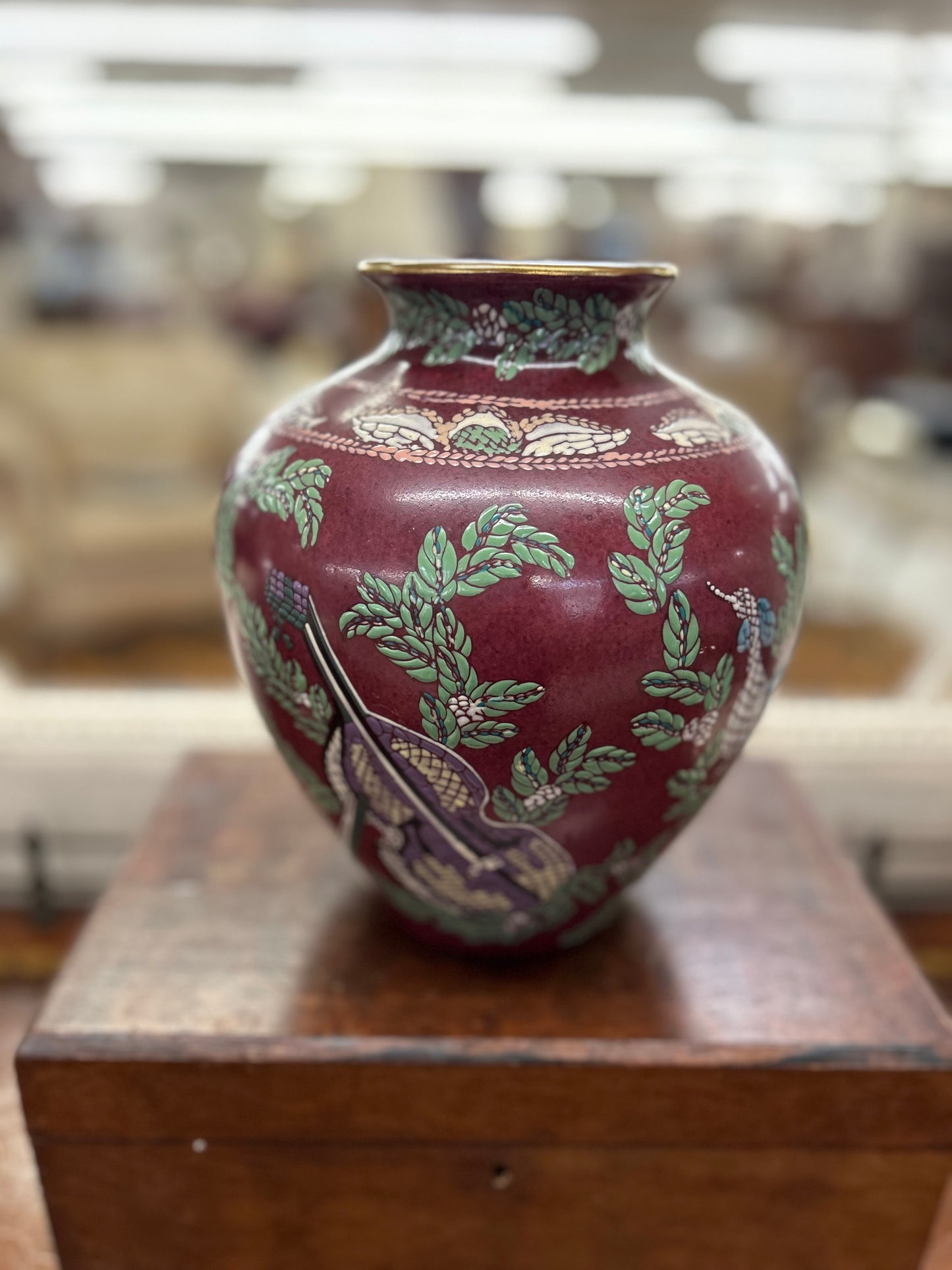 Andrea by Sadek Chinoiserie Style Vase