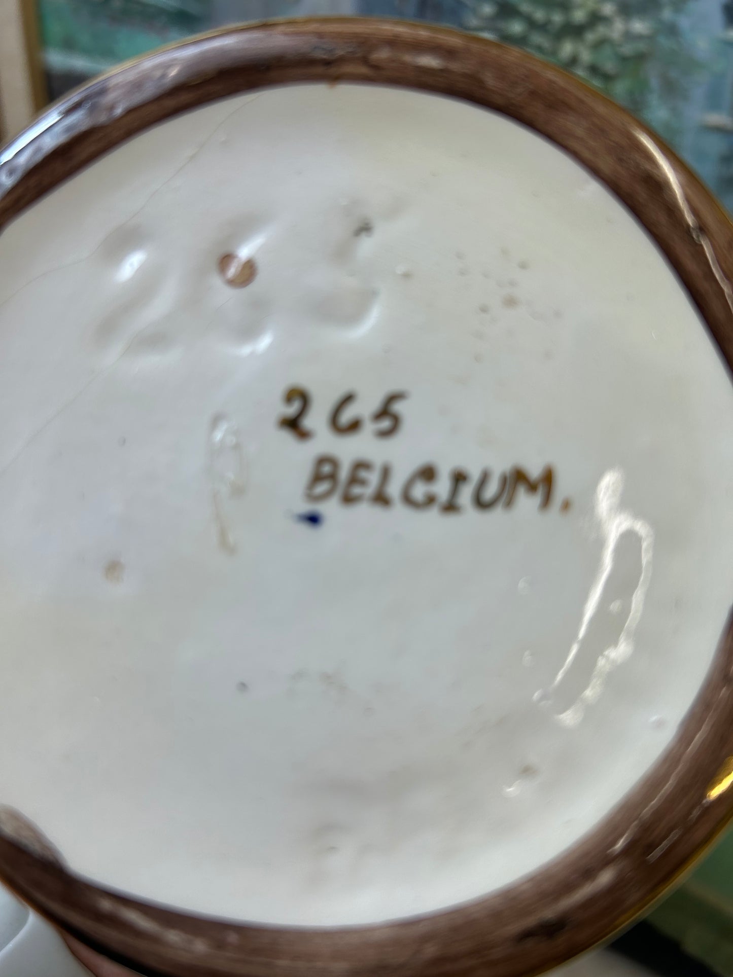 Vintage Belgian ceramic ewer