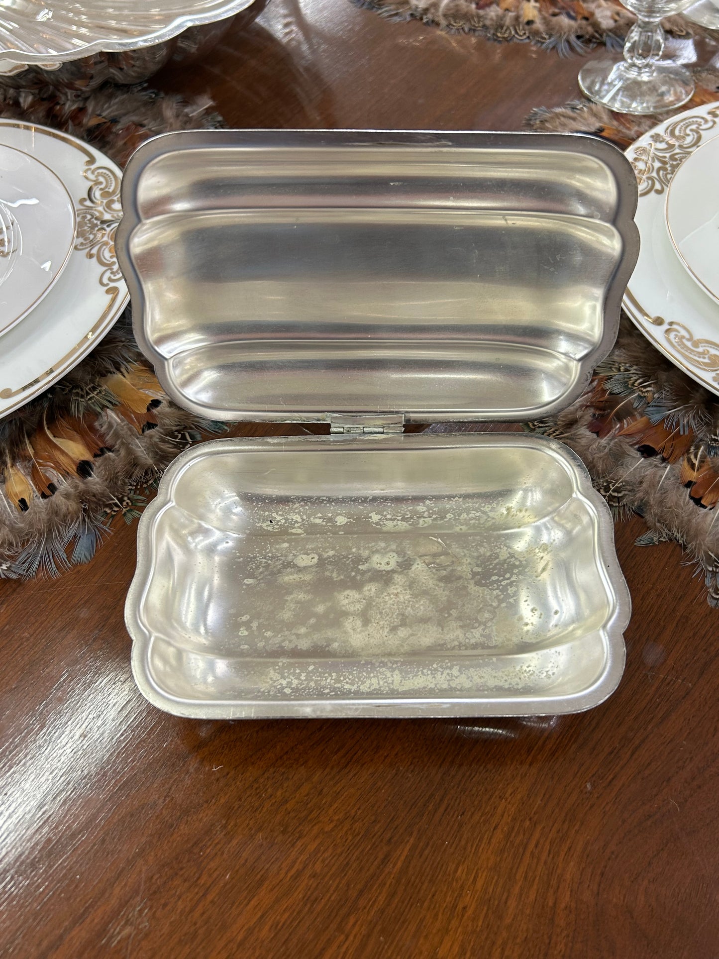 Vintage Bristol Silver Silent Butler