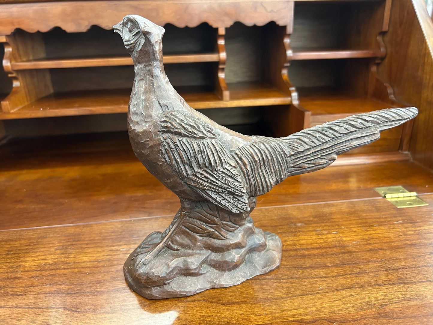 Carved Wood Pheasant