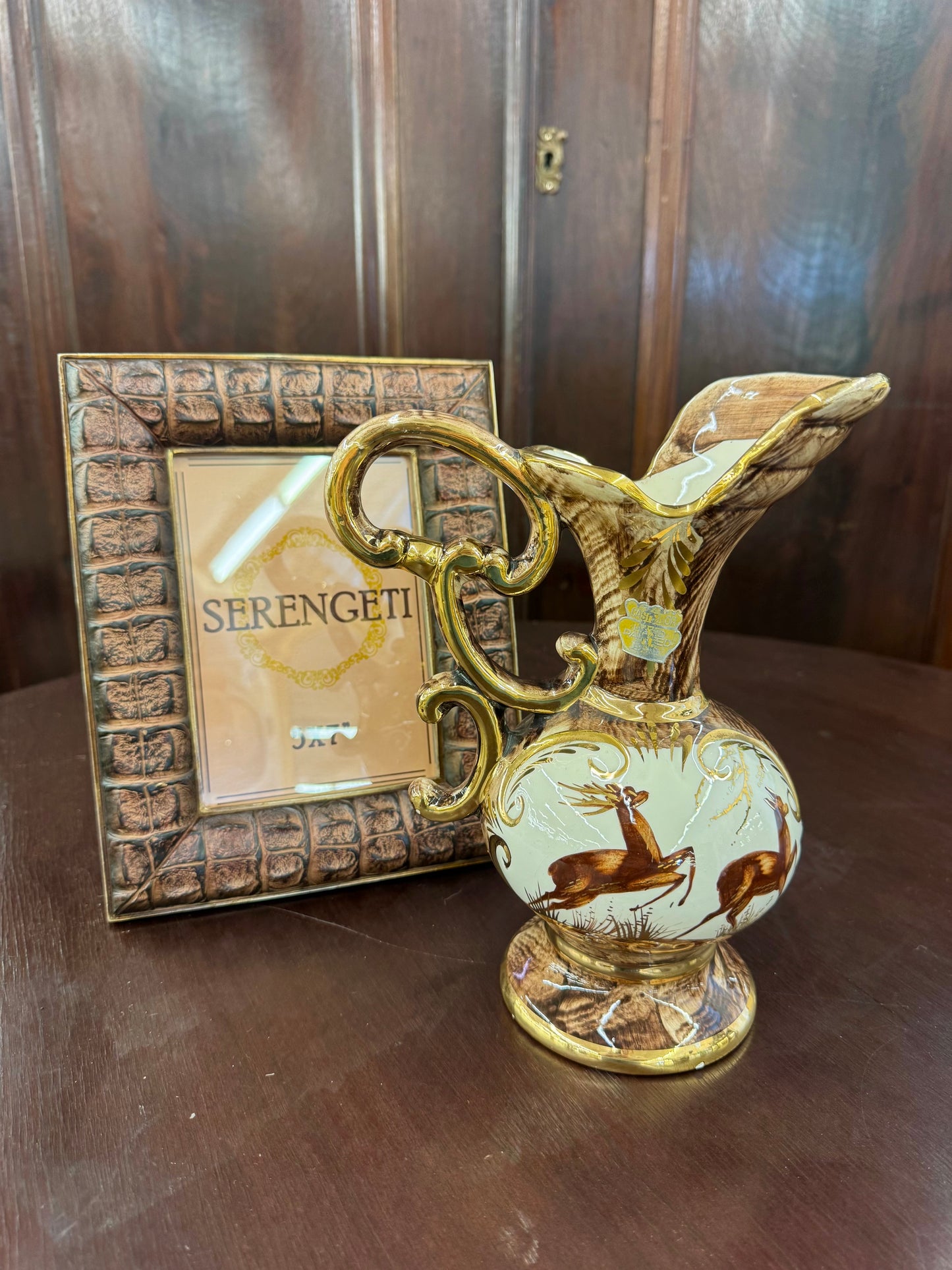Vintage Belgian ceramic ewer
