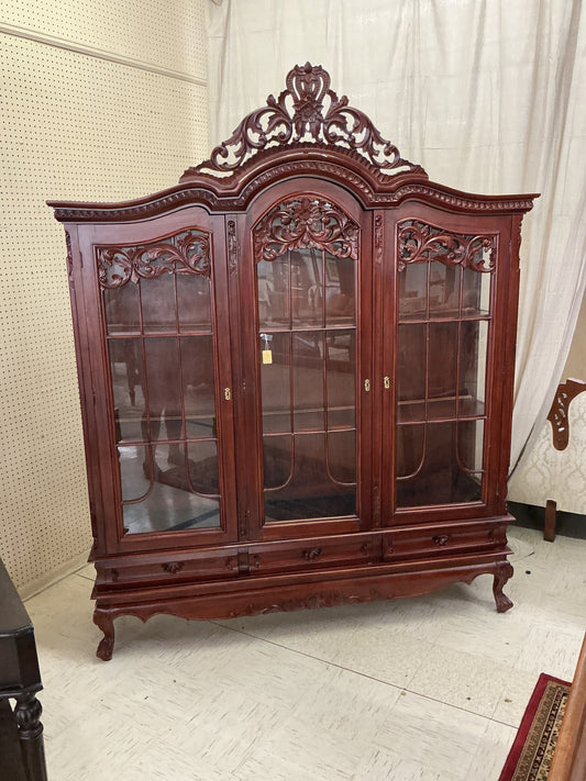 Mahogany Glazed Display Cabinet