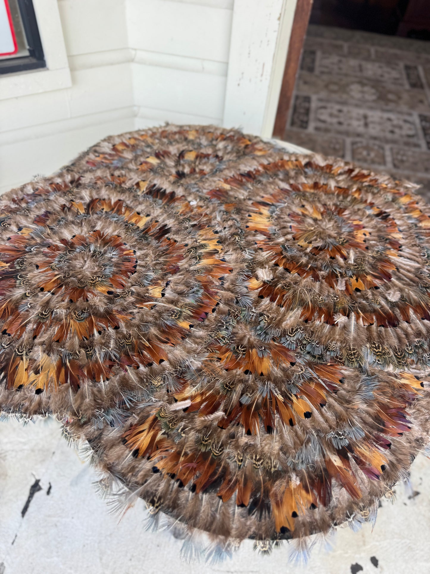 Pheasant feather place mats