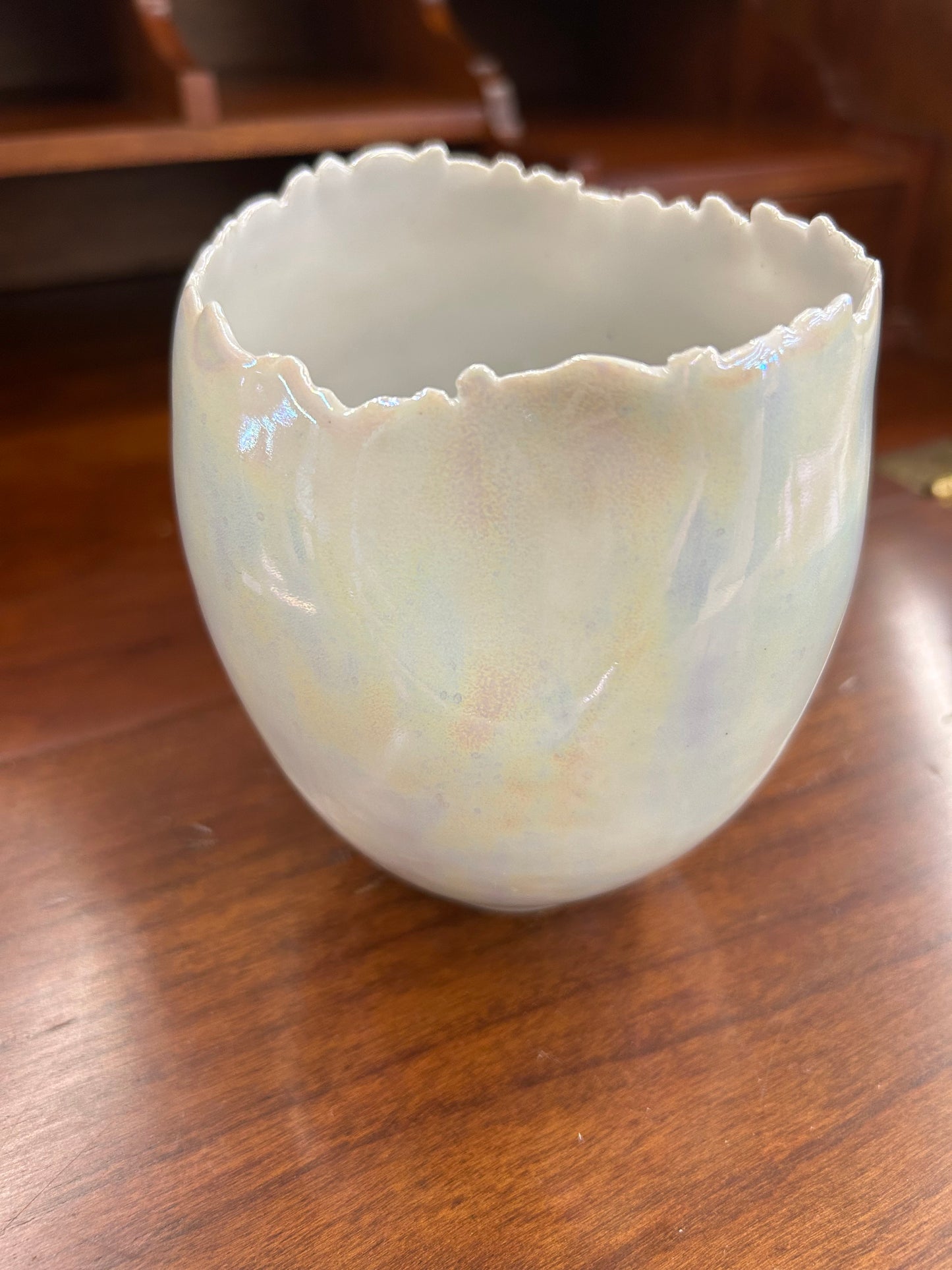 A beautiful signed M.K. Lewis studio pottery piece