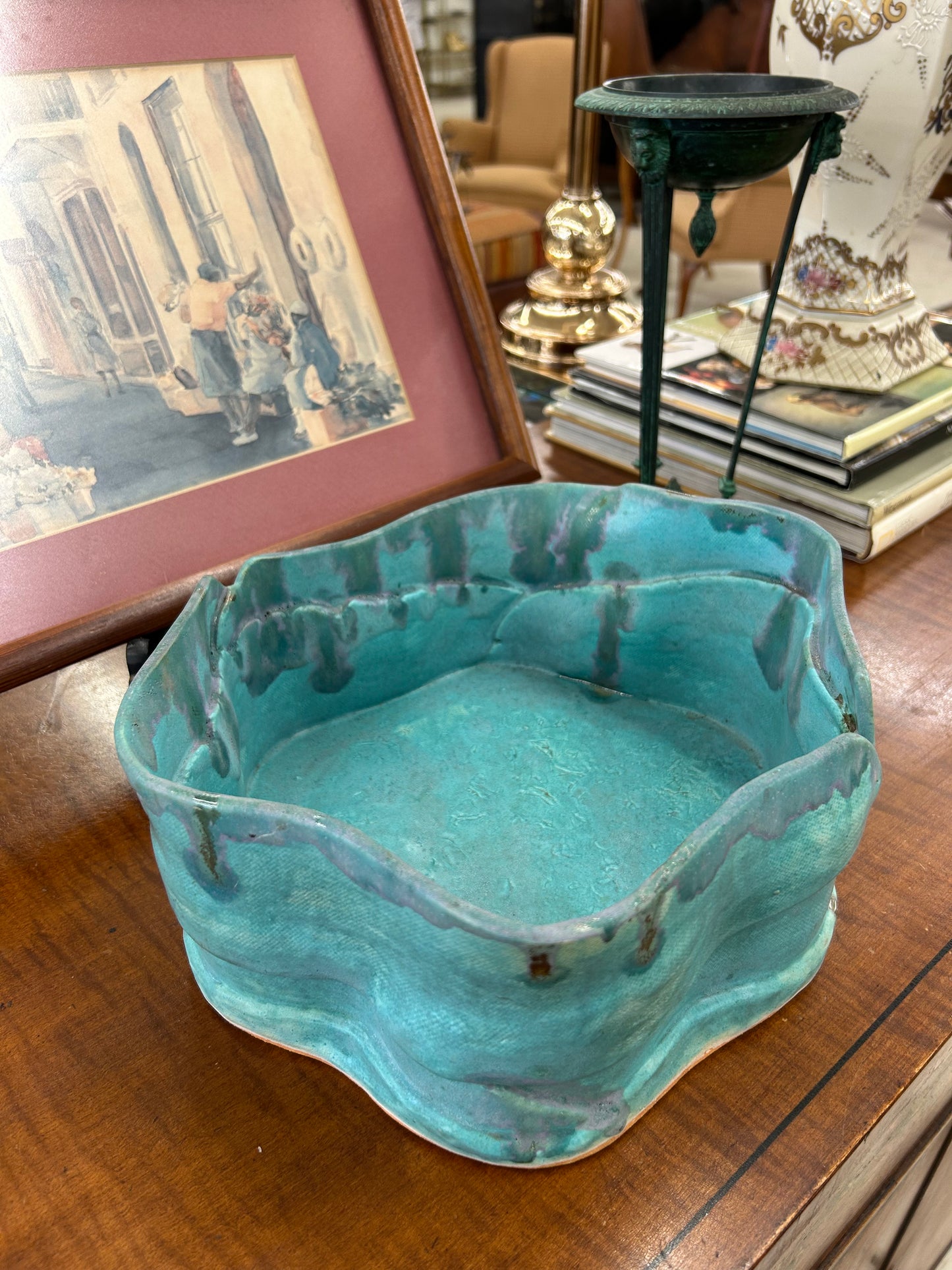 Handmade Studio Pottery Bowl (Signed “MB”)