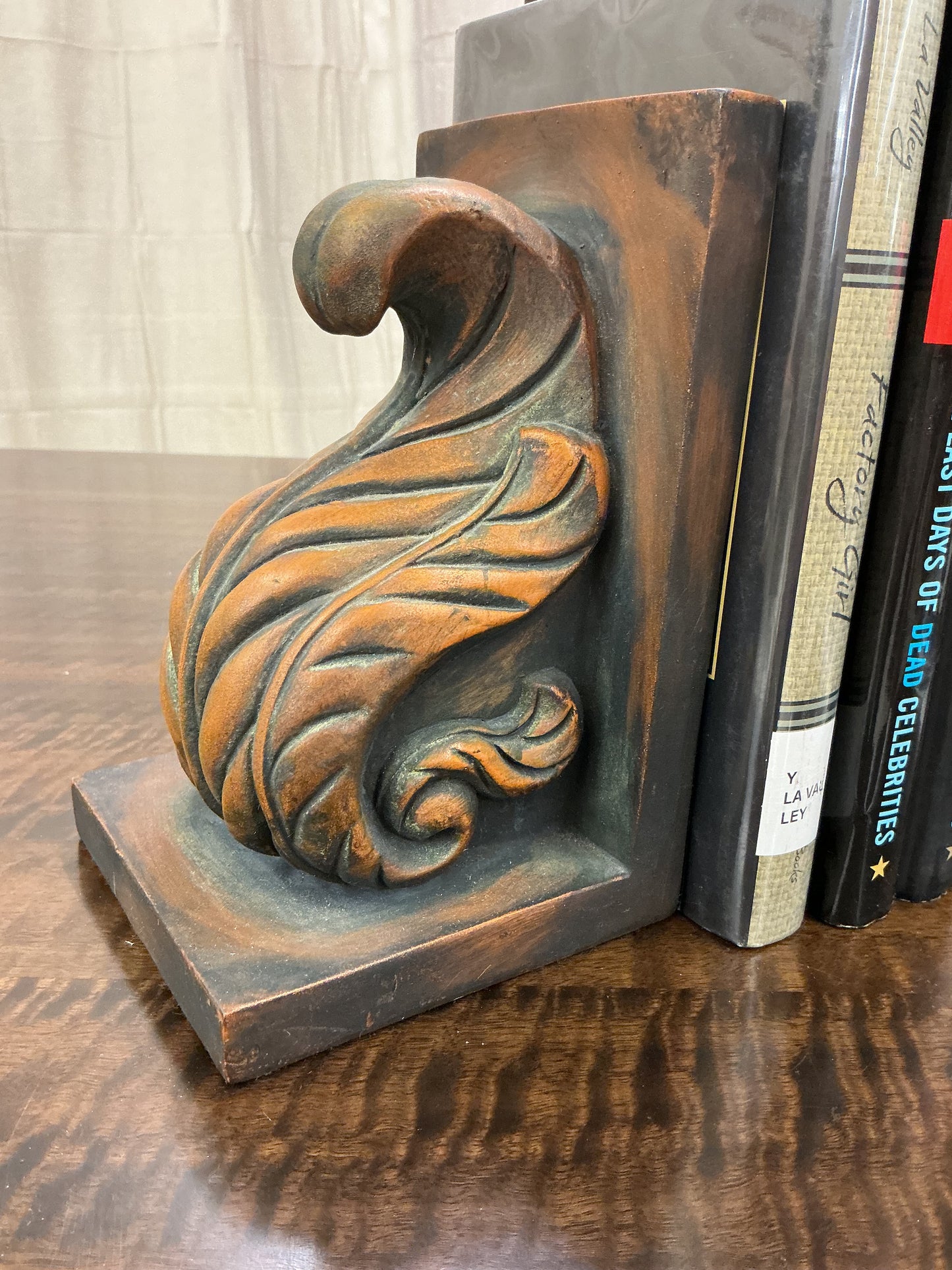 Carved Acanthus Style Bookends