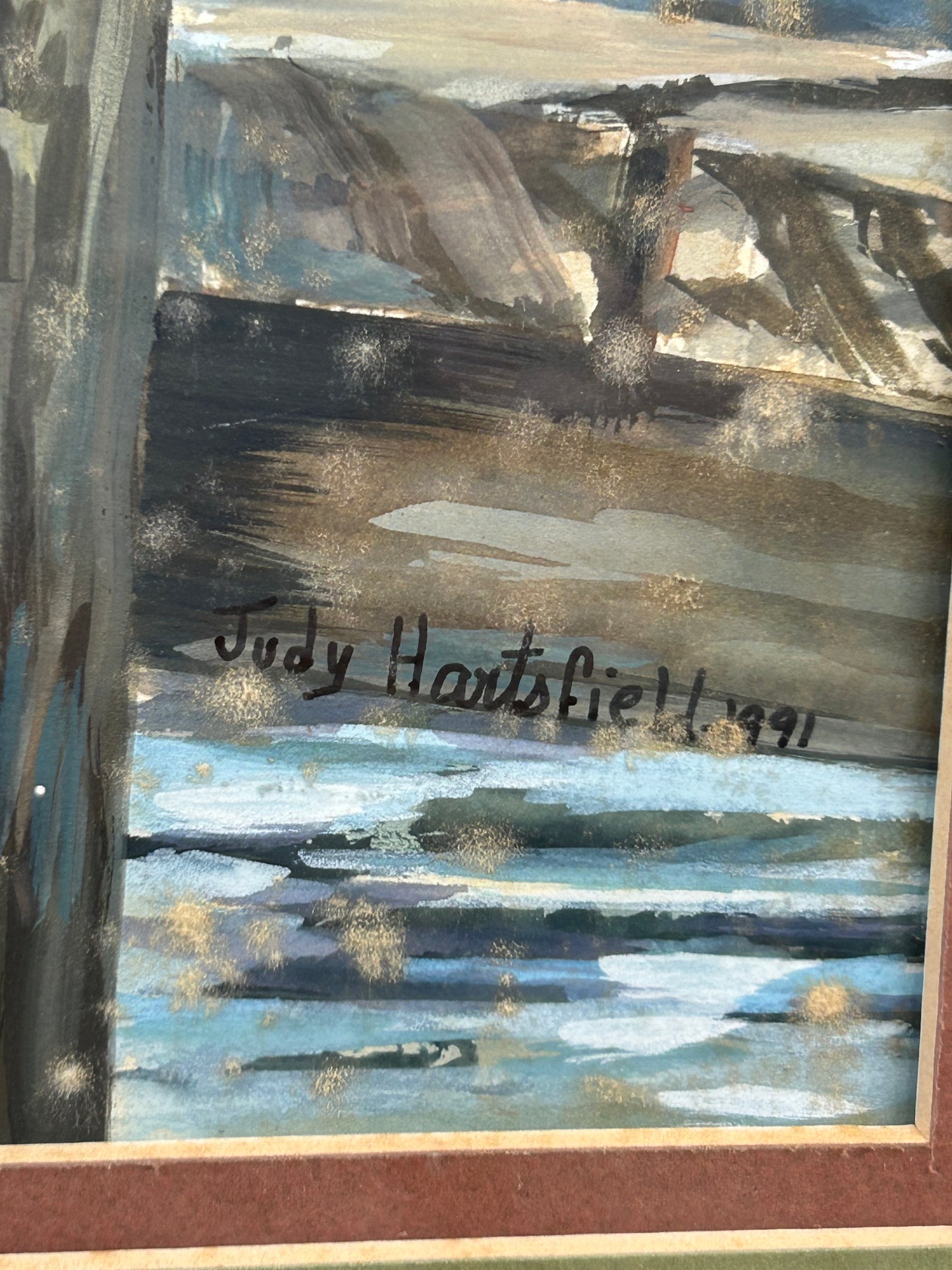 Judy Hartsfield “Capt. Jim” Coastal Watercolor, 1991