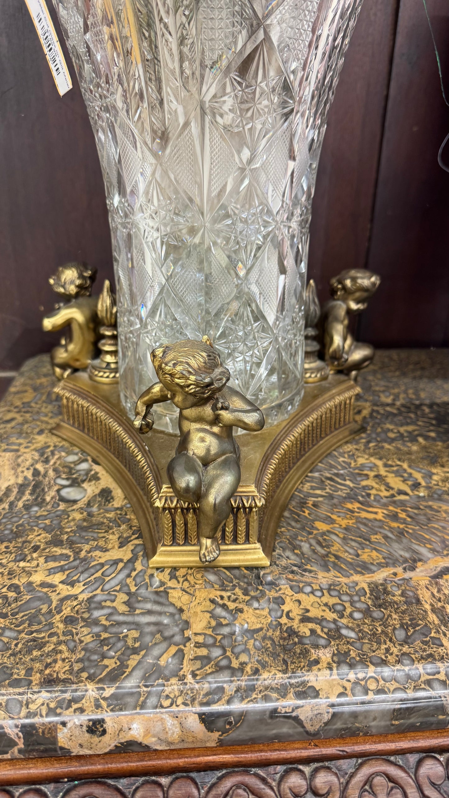 Exceptional Cut Crystal Vase