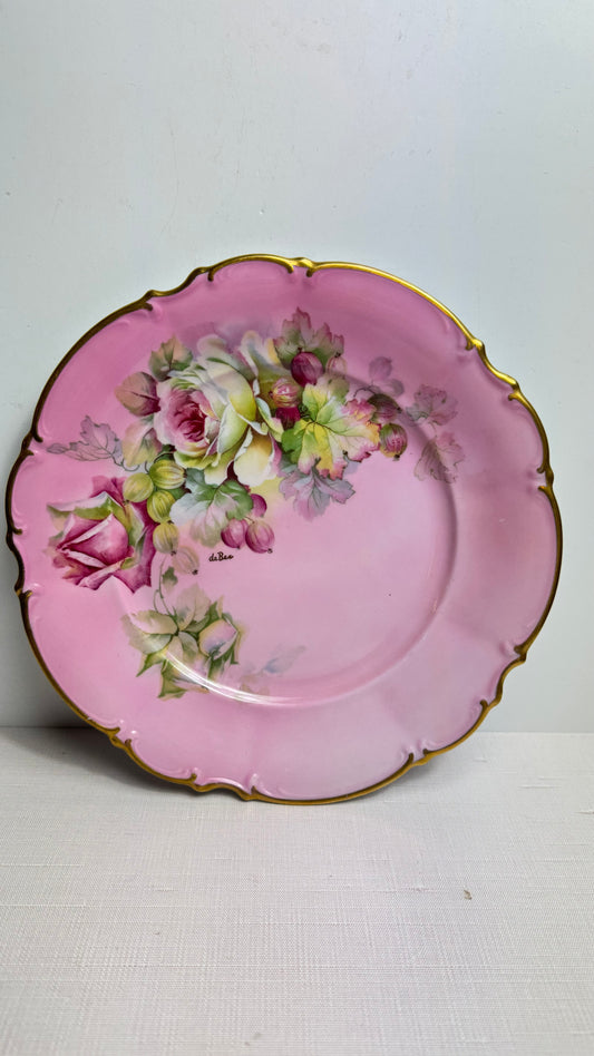 10” handpainted plate