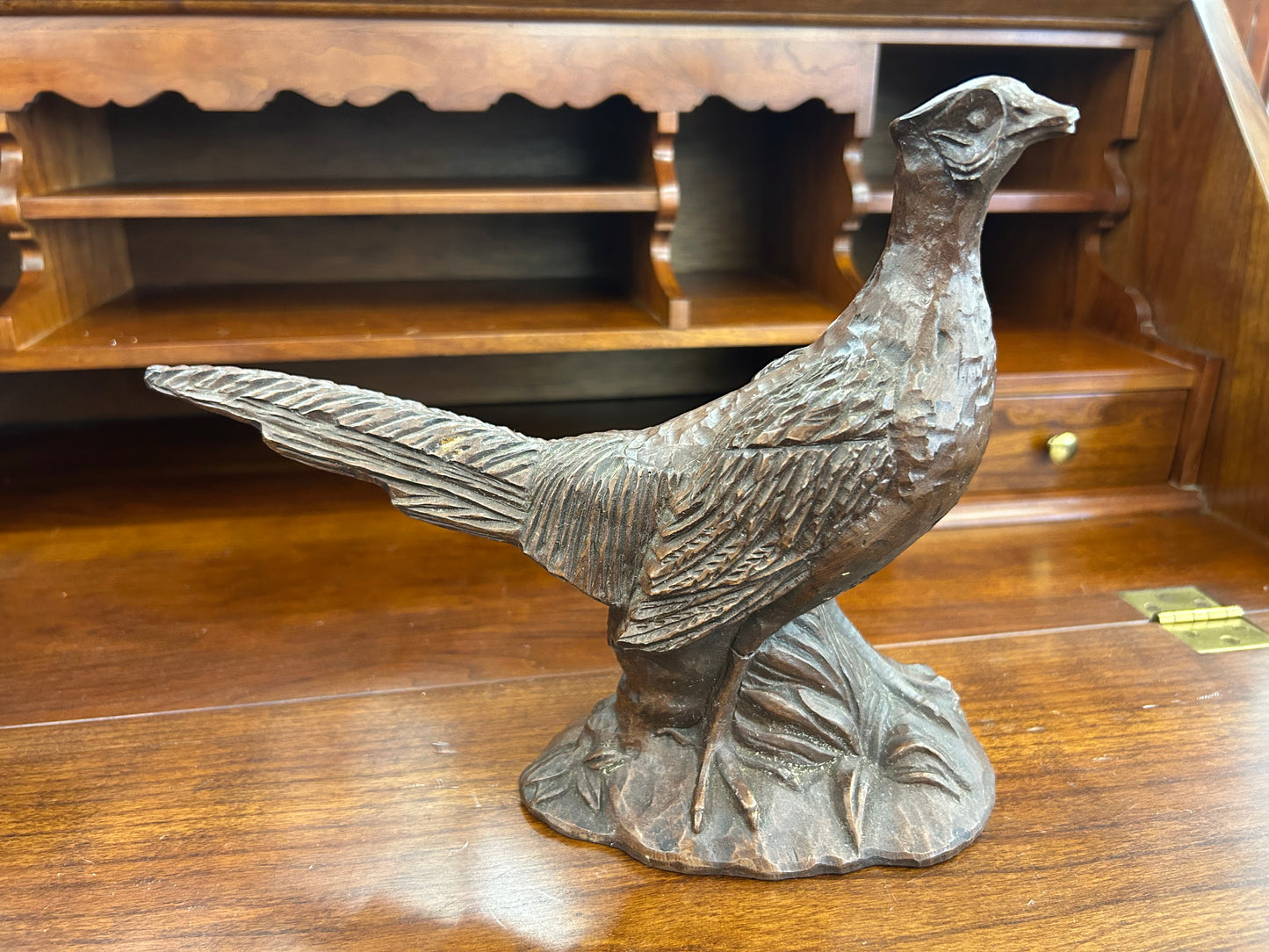 Carved Wood Pheasant