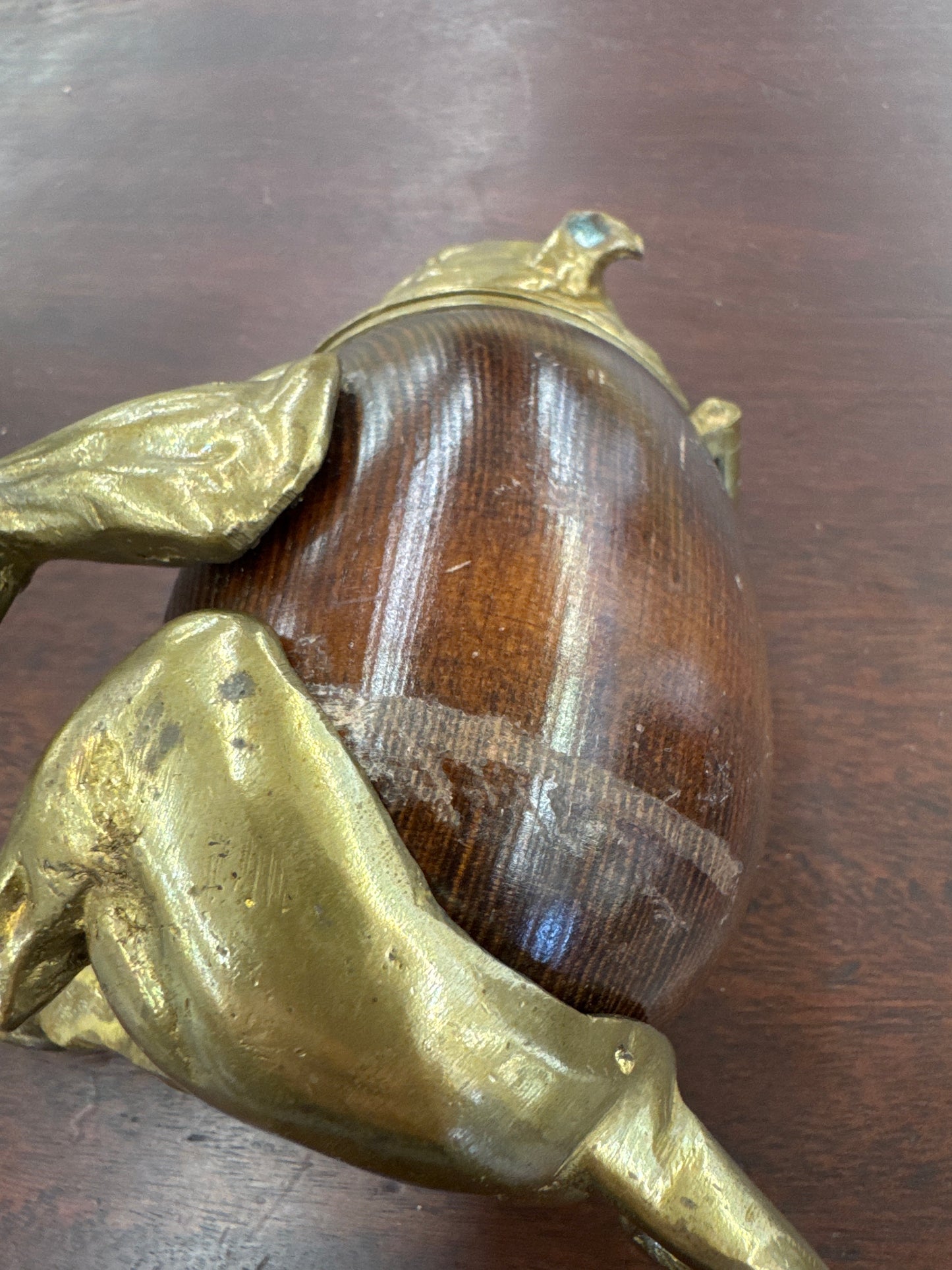 Victorian style bulldog inkwell