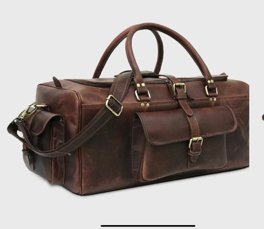 Buffalo Leather Duffle Bag