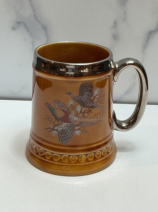 Vintage Lord Nelson Pottery Pheasant Tankard Mug