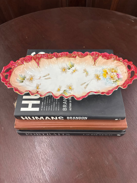Early 20th Century Cranberry Dish