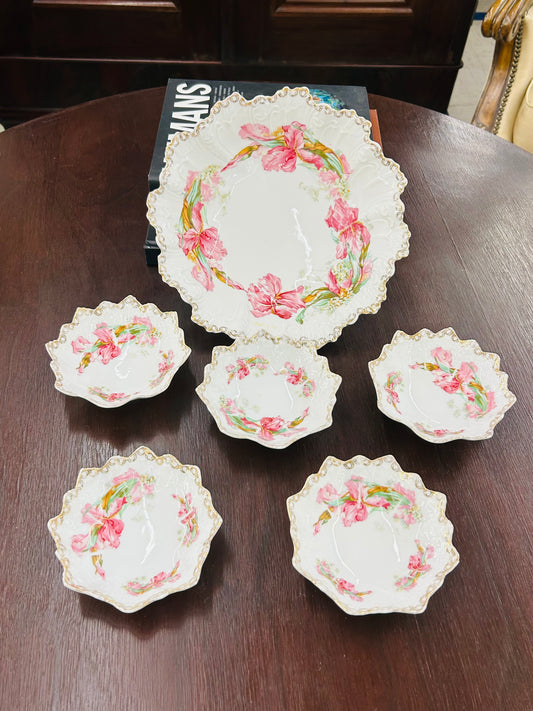Antique Austrian Porcelain Berry Set